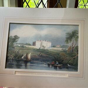 Hand Colored Lithograph ‘The President’s House, From Washington’